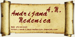 Andrijana Medenica vizit kartica